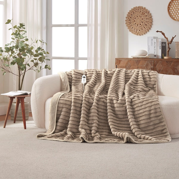 Dreamaker Nara Faux Mink Heated Throw - 180x200cm