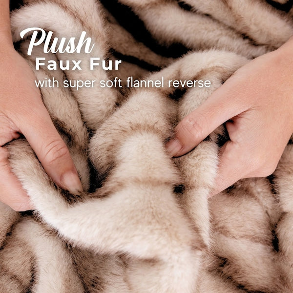 Dreamaker Nara Faux Mink Heated Throw - 180x200cm